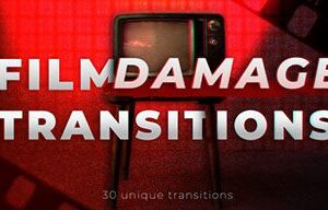 دانلود پریست پریمیر ترنزیشن فیلم قدیمی Film Damage Transitions